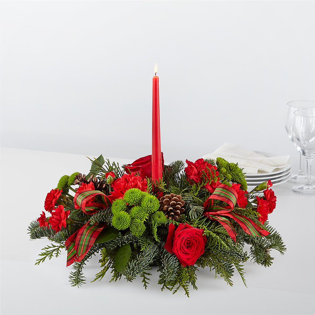 By the Candlelight Centerpiece – T BEARS FLORIST & GIFTS, Columbus OH