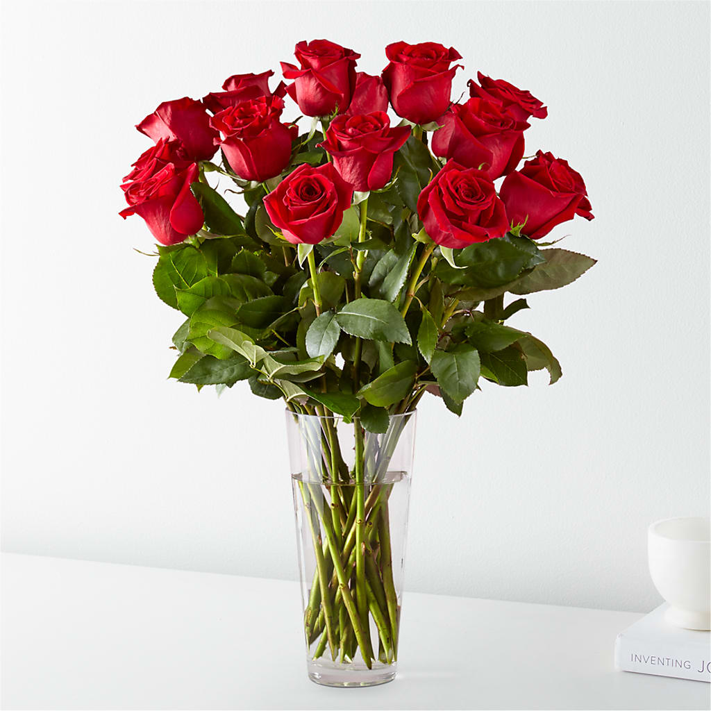 Long Stem Red Rose Bouquet – T BEARS FLORIST & GIFTS, Columbus OH
