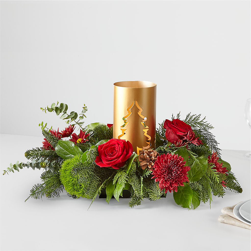 Toast the Season Centerpiece – T BEARS FLORIST & GIFTS, Columbus OH