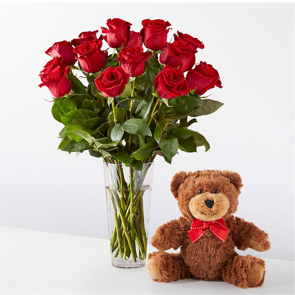 Romantic Long Stem Red Rose Bouquet Bundles – T BEARS FLORIST & GIFTS, Columbus OH