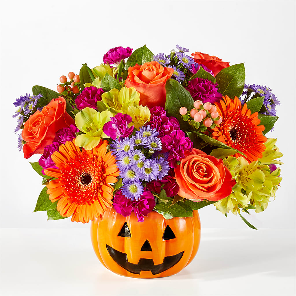 Tricks & Treats Pumpkin – T BEARS FLORIST & GIFTS, Columbus OH