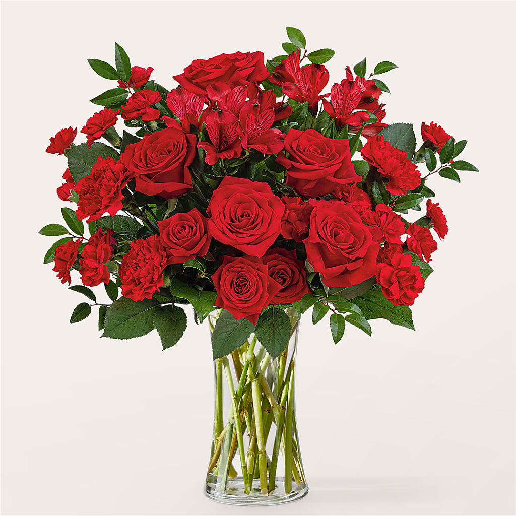 Brilliant Ruby Bouquet – T BEARS FLORIST & GIFTS, Columbus OH