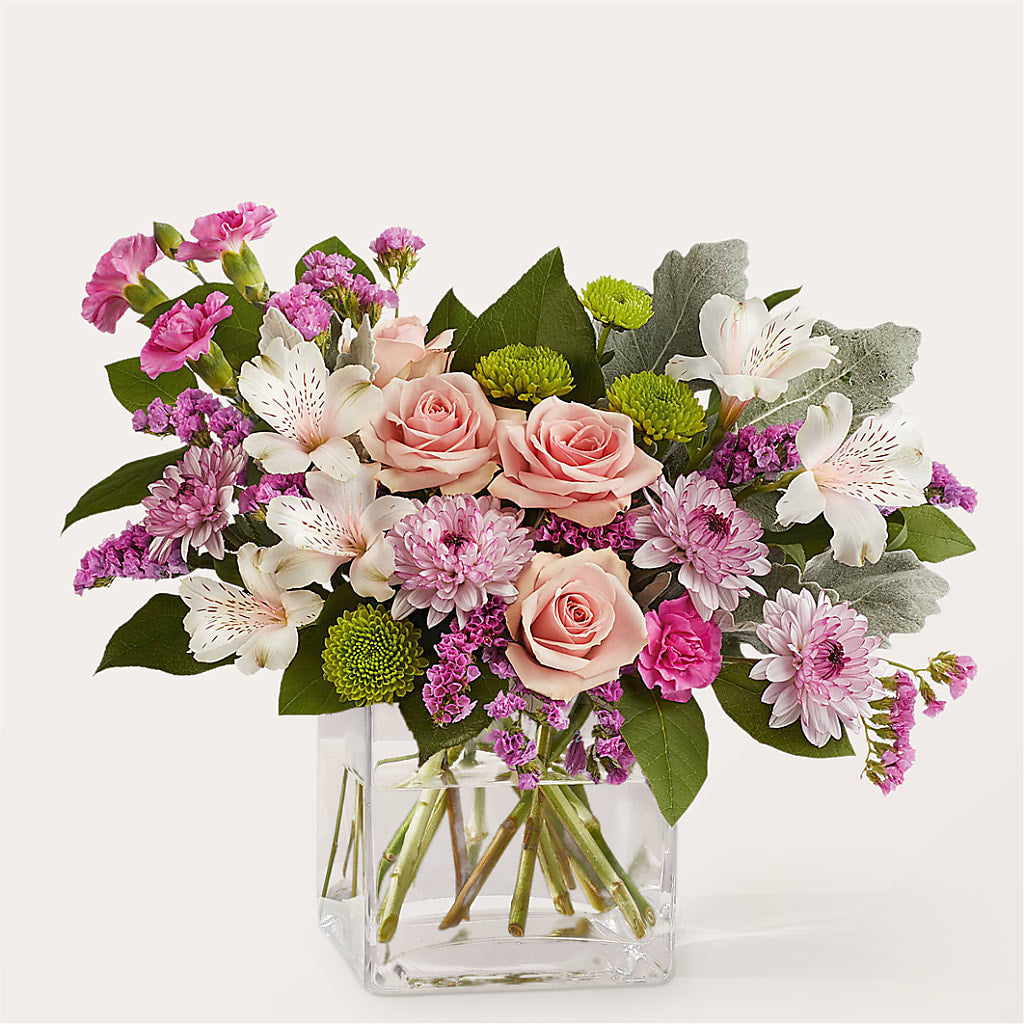 Pink Suede Bouquet – T BEARS FLORIST & GIFTS, Columbus OH