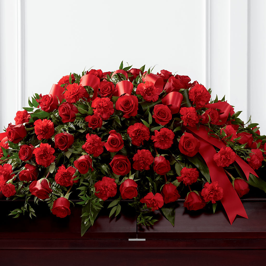 Tribute of Life Casket Spray – T BEARS FLORIST & GIFTS, Columbus OH