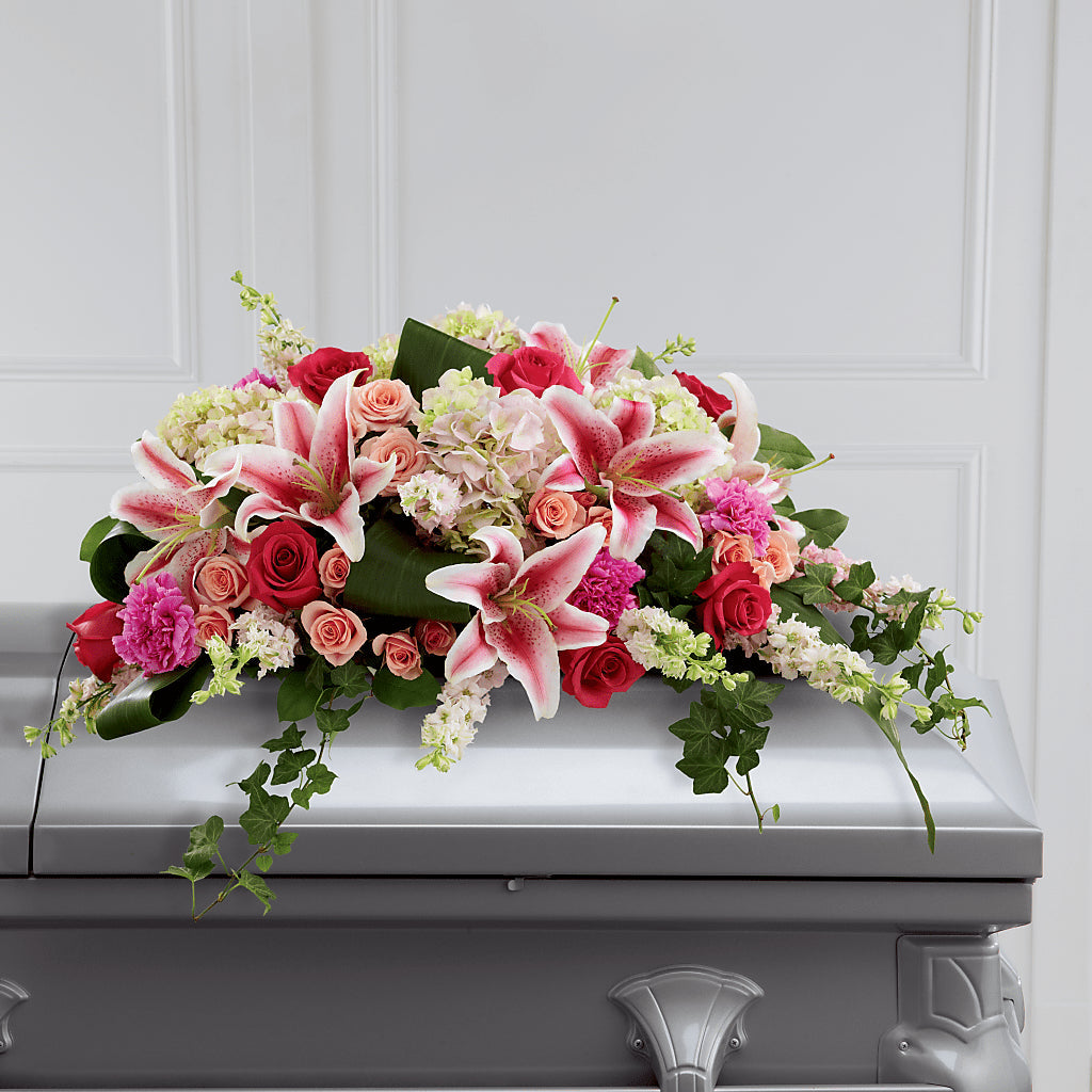 Splendid Grace Casket Spray – T BEARS FLORIST & GIFTS, Columbus OH