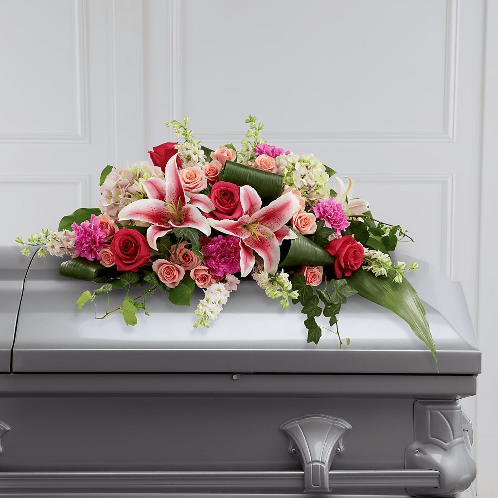 Splendid Grace Casket Spray – T BEARS FLORIST & GIFTS, Columbus OH