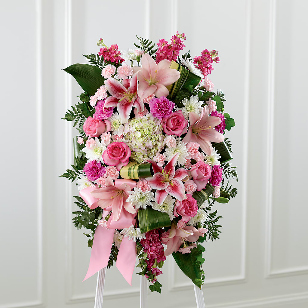 Comforting Standing Spray – T BEARS FLORIST & GIFTS, Columbus OH
