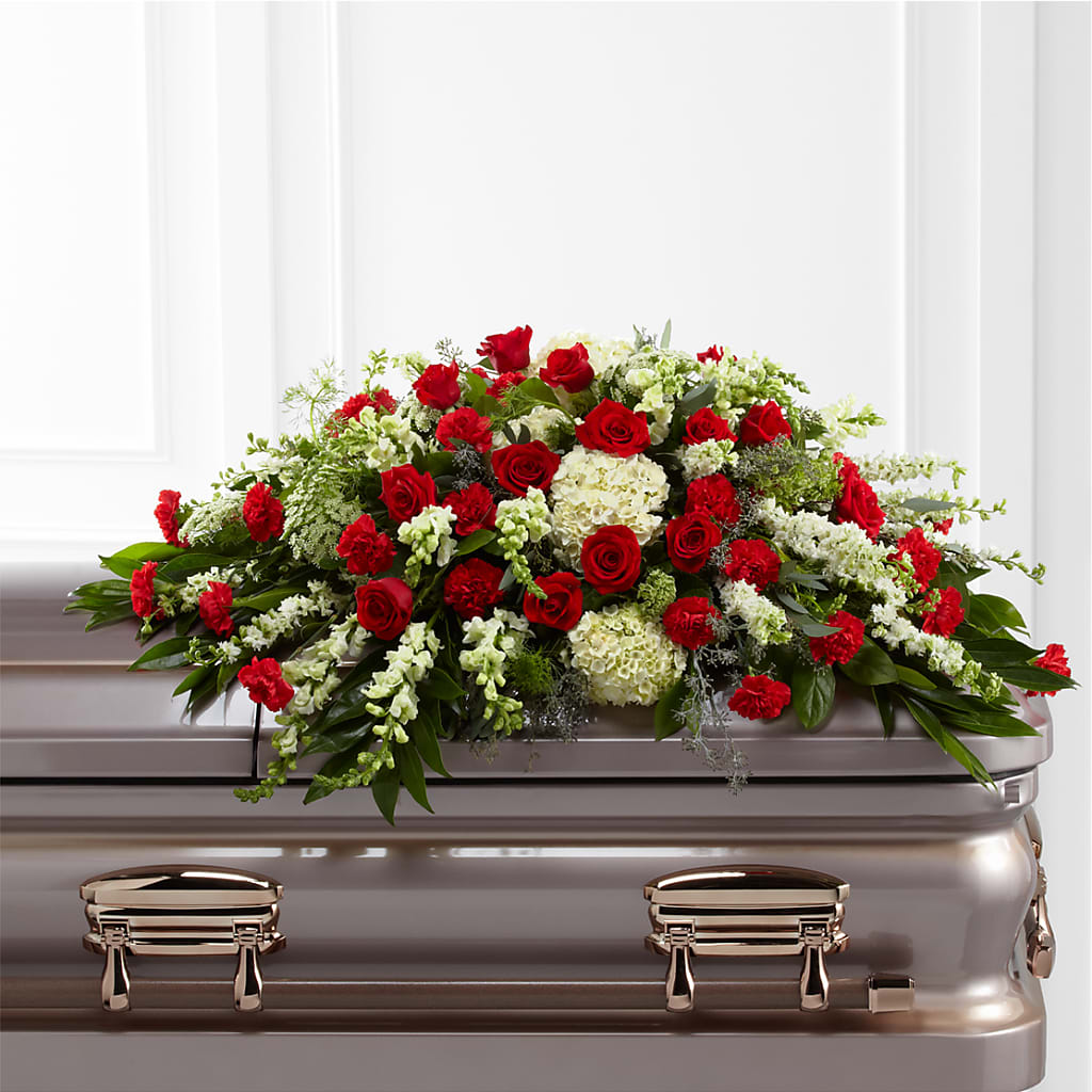 Sincerity Casket Spray – T BEARS FLORIST & GIFTS, Columbus OH
