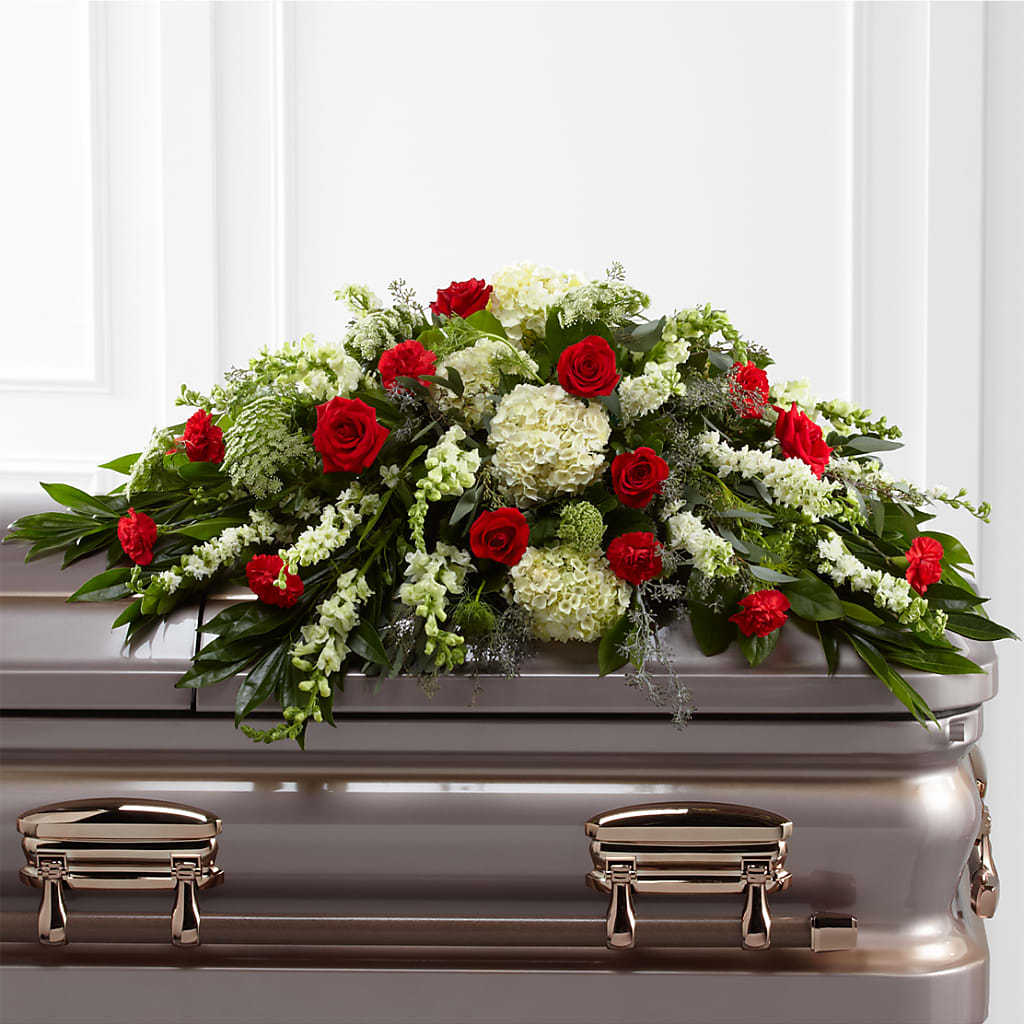Sincerity Casket Spray – T BEARS FLORIST & GIFTS, Columbus OH