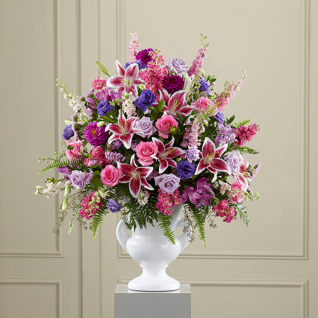 Peaceful Tribute Arrangement – T BEARS FLORIST & GIFTS, Columbus OH
