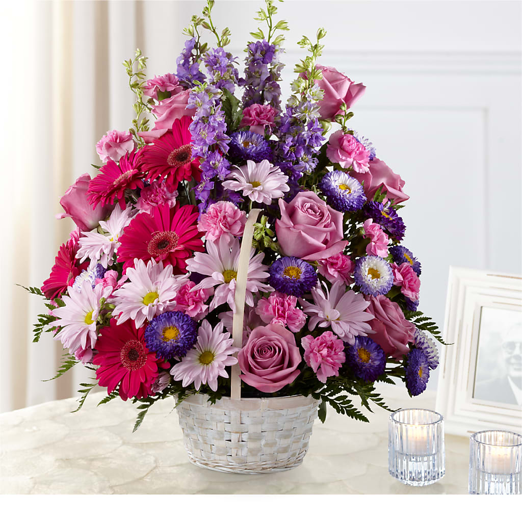 Pastel Peace Basket – T BEARS FLORIST & GIFTS, Columbus OH
