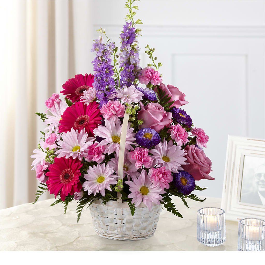 Pastel Peace Basket – T BEARS FLORIST & GIFTS, Columbus OH