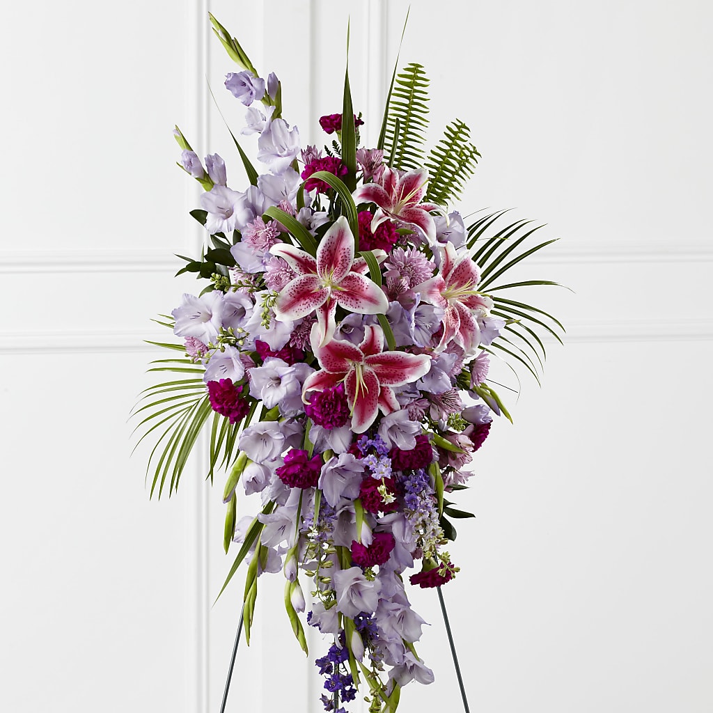 Tender Touch Standing Spray – T BEARS FLORIST & GIFTS, Columbus OH