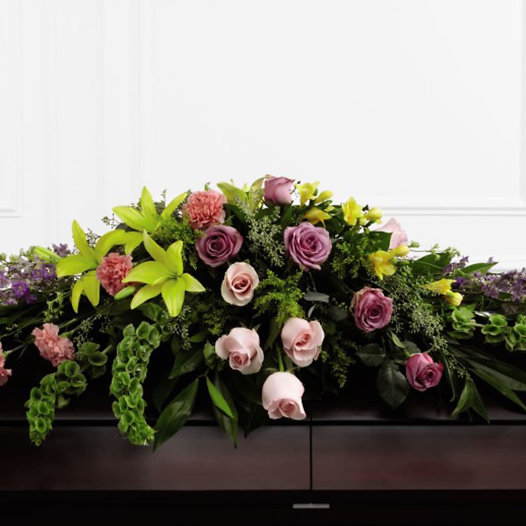 Forever Beloved Casket Spray – T BEARS FLORIST & GIFTS, Columbus OH