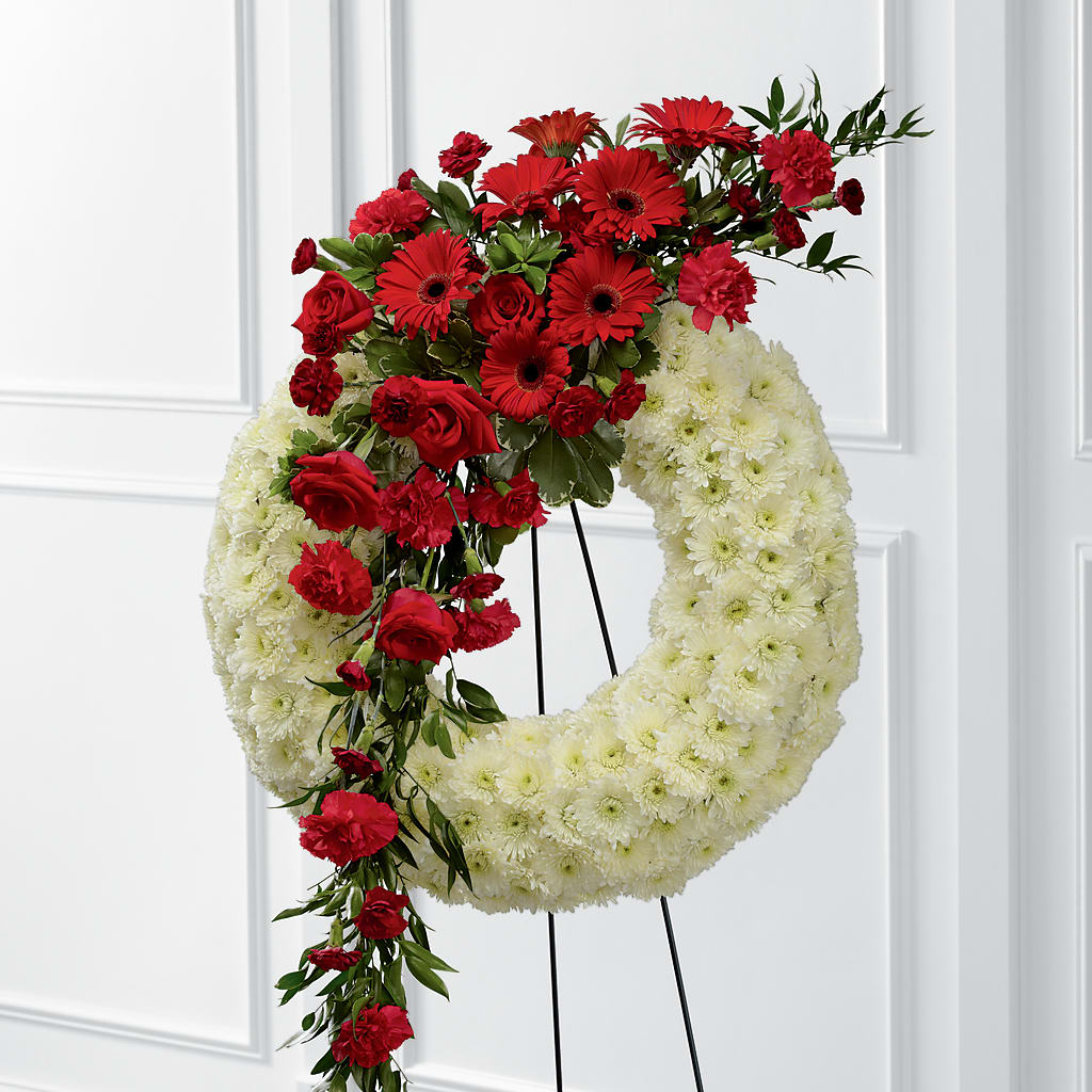 Graceful Tribute Wreath – T BEARS FLORIST & GIFTS, Columbus OH