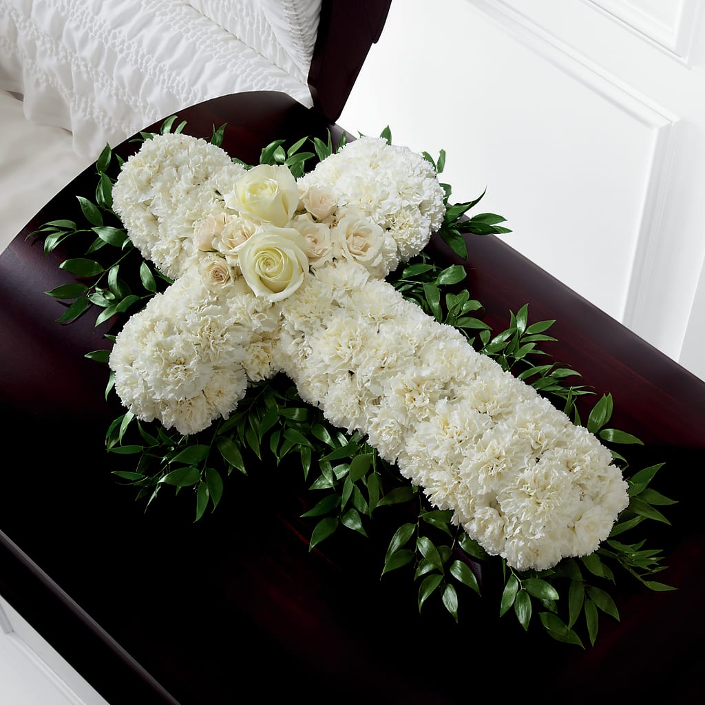 Peaceful Memories Casket Spray (Standard) – T BEARS FLORIST & GIFTS, Columbus OH