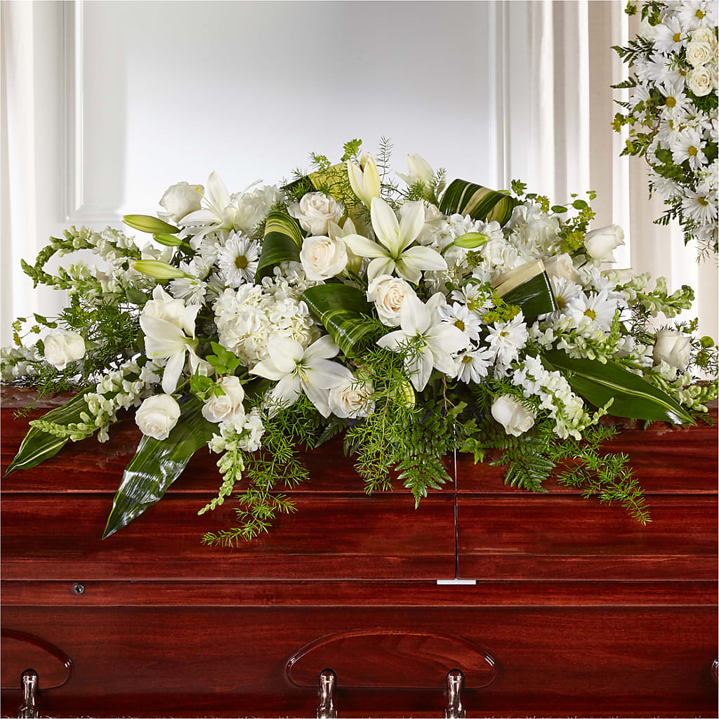 Abundance Casket Spray – T BEARS FLORIST & GIFTS, Columbus OH