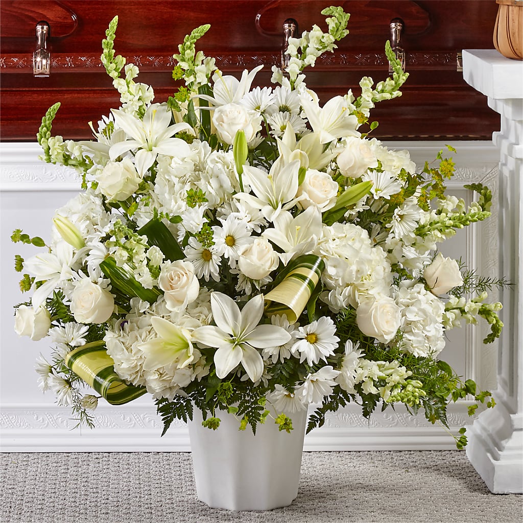 Thoughts of Tranquility Floor Basket – T BEARS FLORIST & GIFTS, Columbus OH