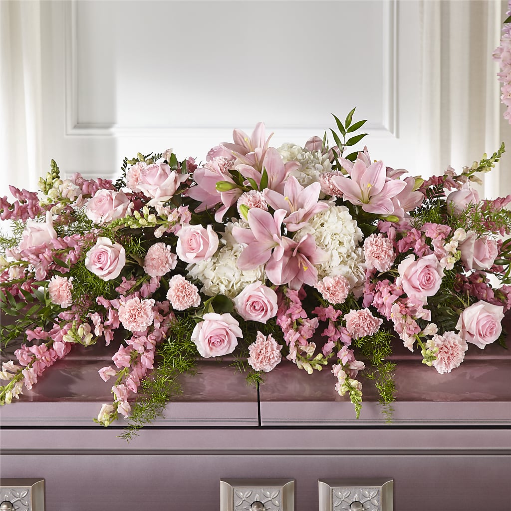 Life & Remembrance Casket Spray – T BEARS FLORIST & GIFTS, Columbus OH