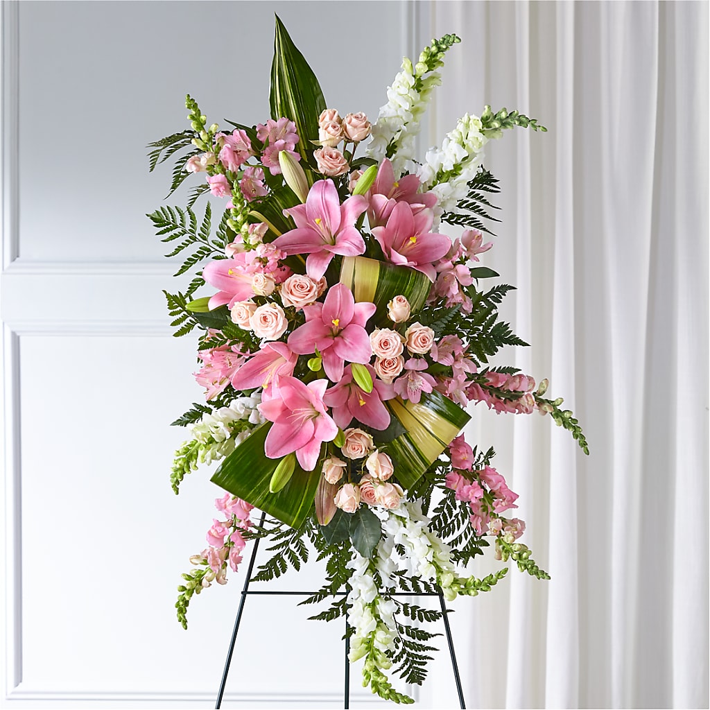 Elegant Embrace Standing Spray – T BEARS FLORIST & GIFTS, Columbus OH