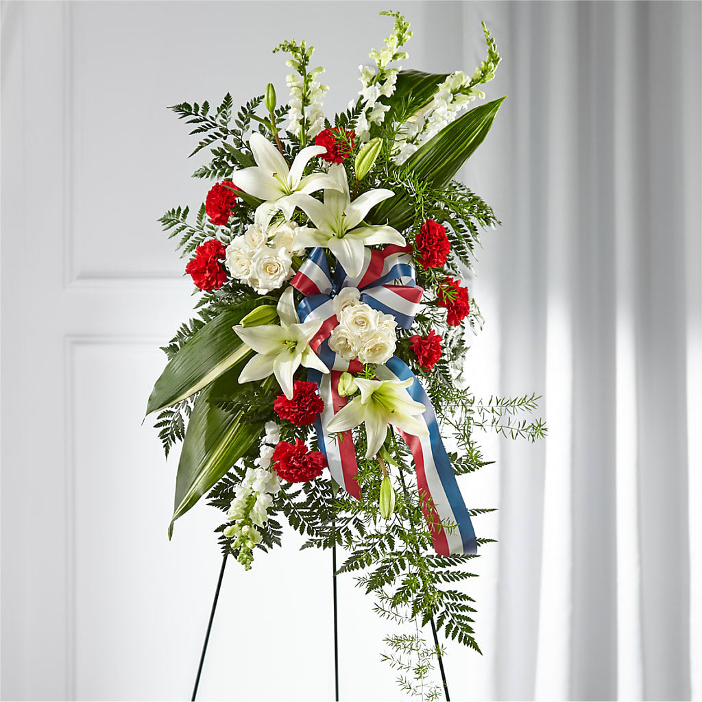 Stars of Life Standing Spray – T BEARS FLORIST & GIFTS, Columbus OH