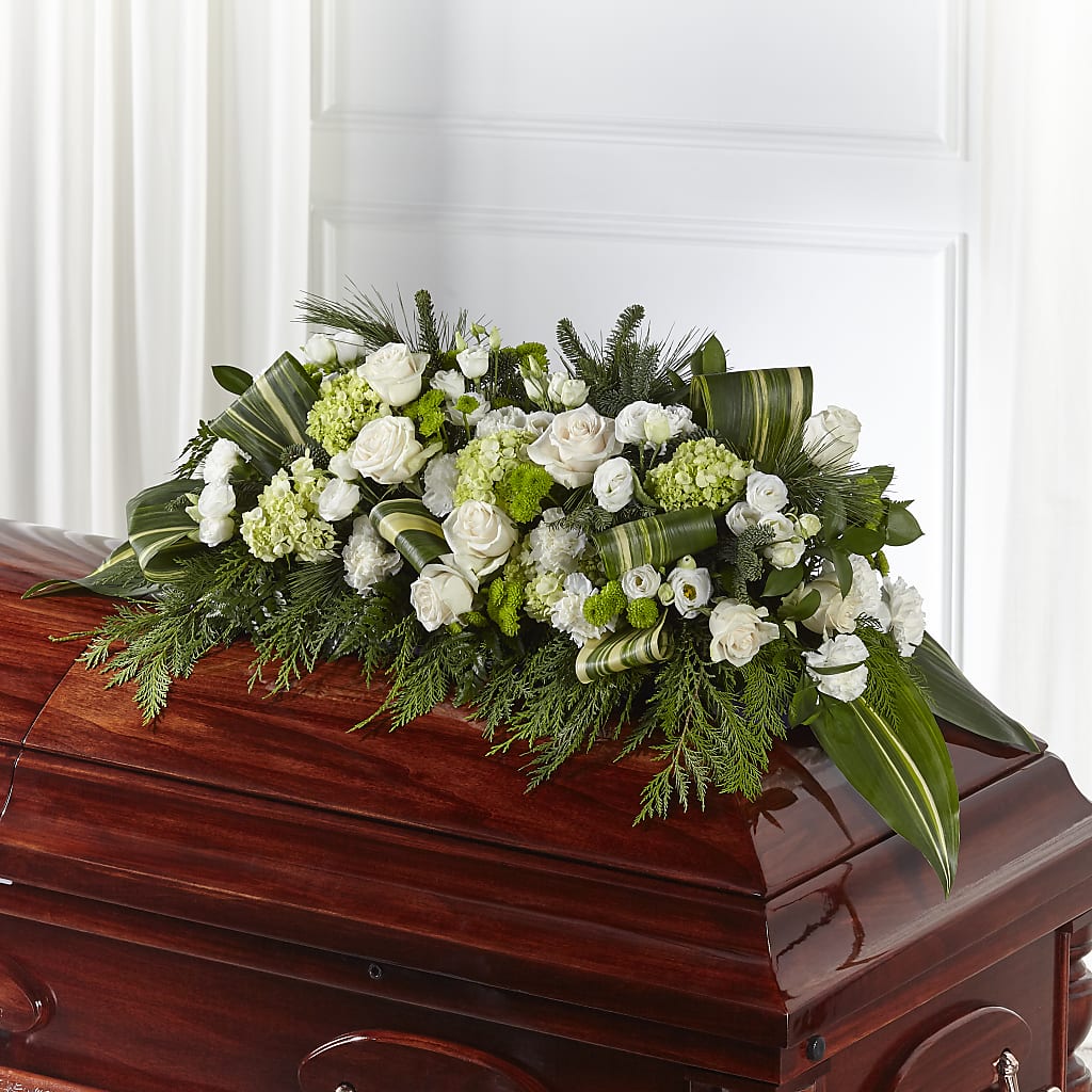 Hopeful Gesture Casket Spray – T BEARS FLORIST & GIFTS, Columbus OH
