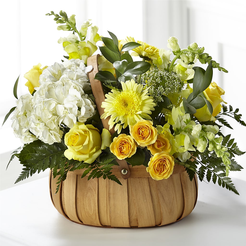 Rustic Remembrance Basket – T BEARS FLORIST & GIFTS, Columbus OH