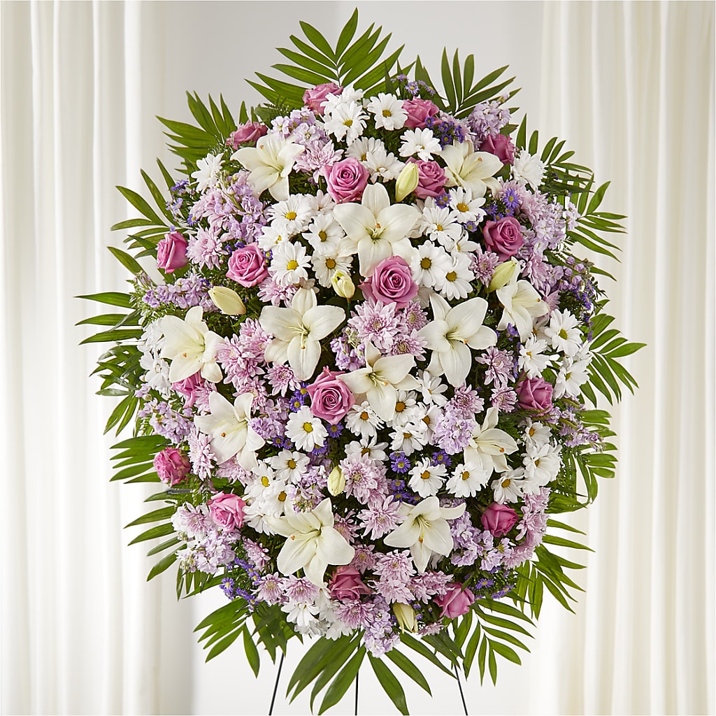 Surrounded by Love Standing Spray – T BEARS FLORIST & GIFTS, Columbus OH