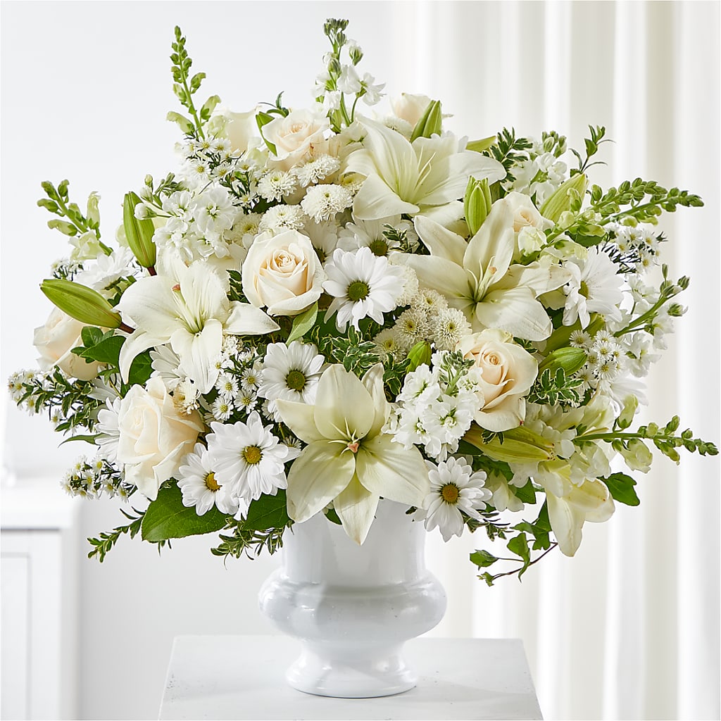Uplifting Urn Arrangement – T BEARS FLORIST & GIFTS, Columbus OH
