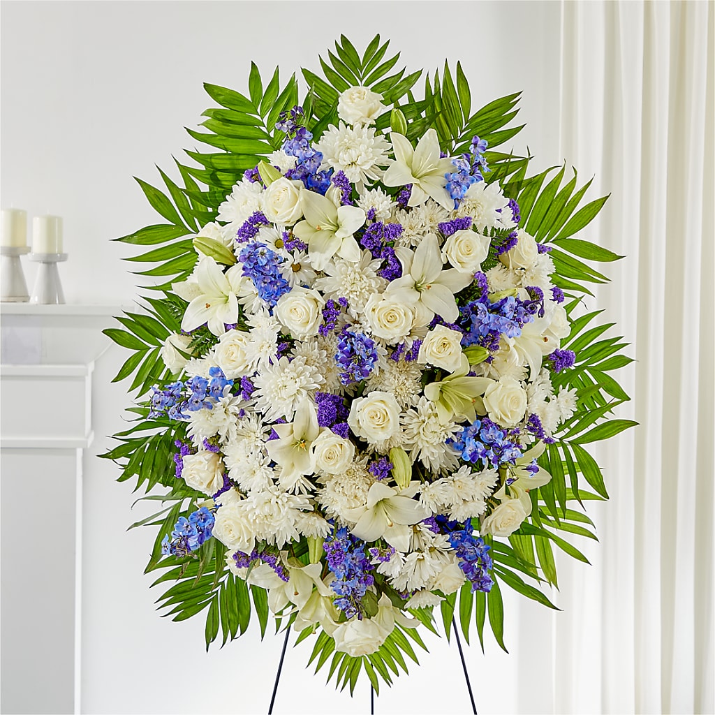 At Rest Standing Spray – T BEARS FLORIST & GIFTS, Columbus OH