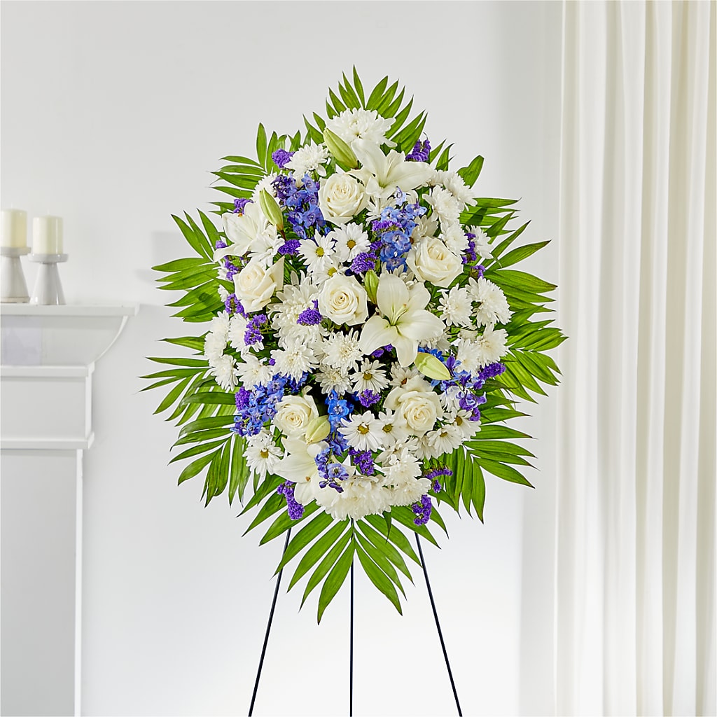 At Rest Standing Spray – T BEARS FLORIST & GIFTS, Columbus OH