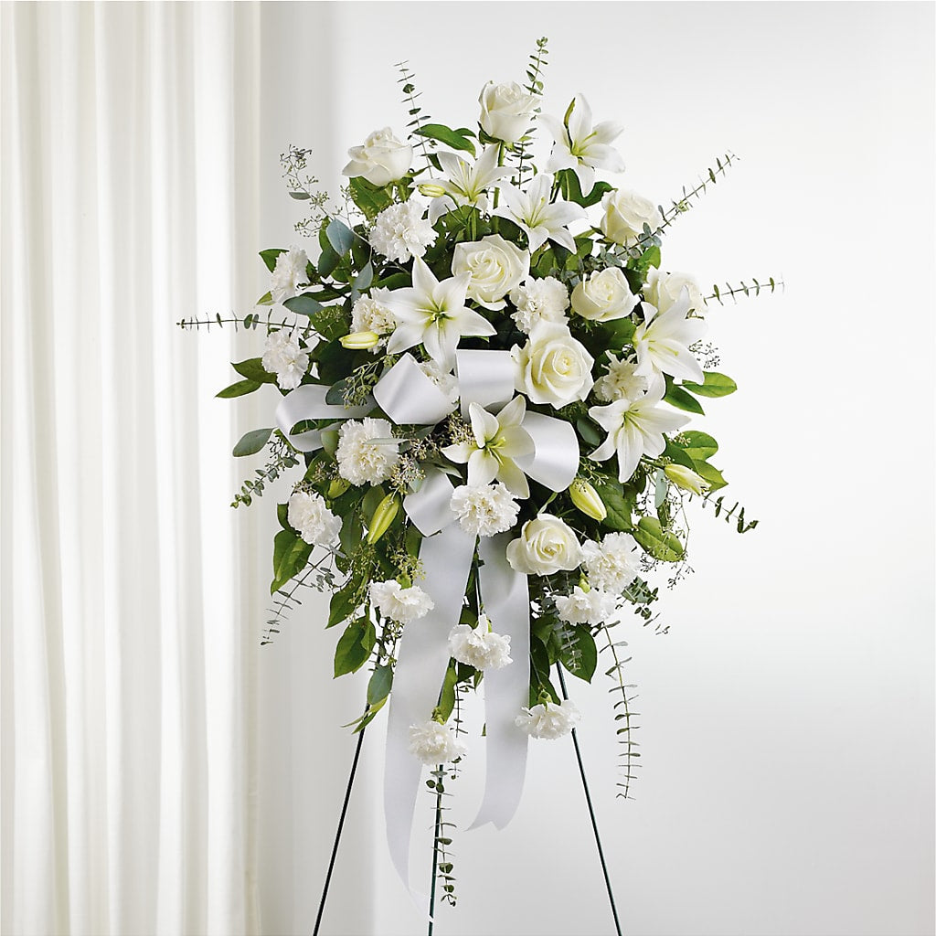 With Care Standing Spray – T BEARS FLORIST & GIFTS, Columbus OH