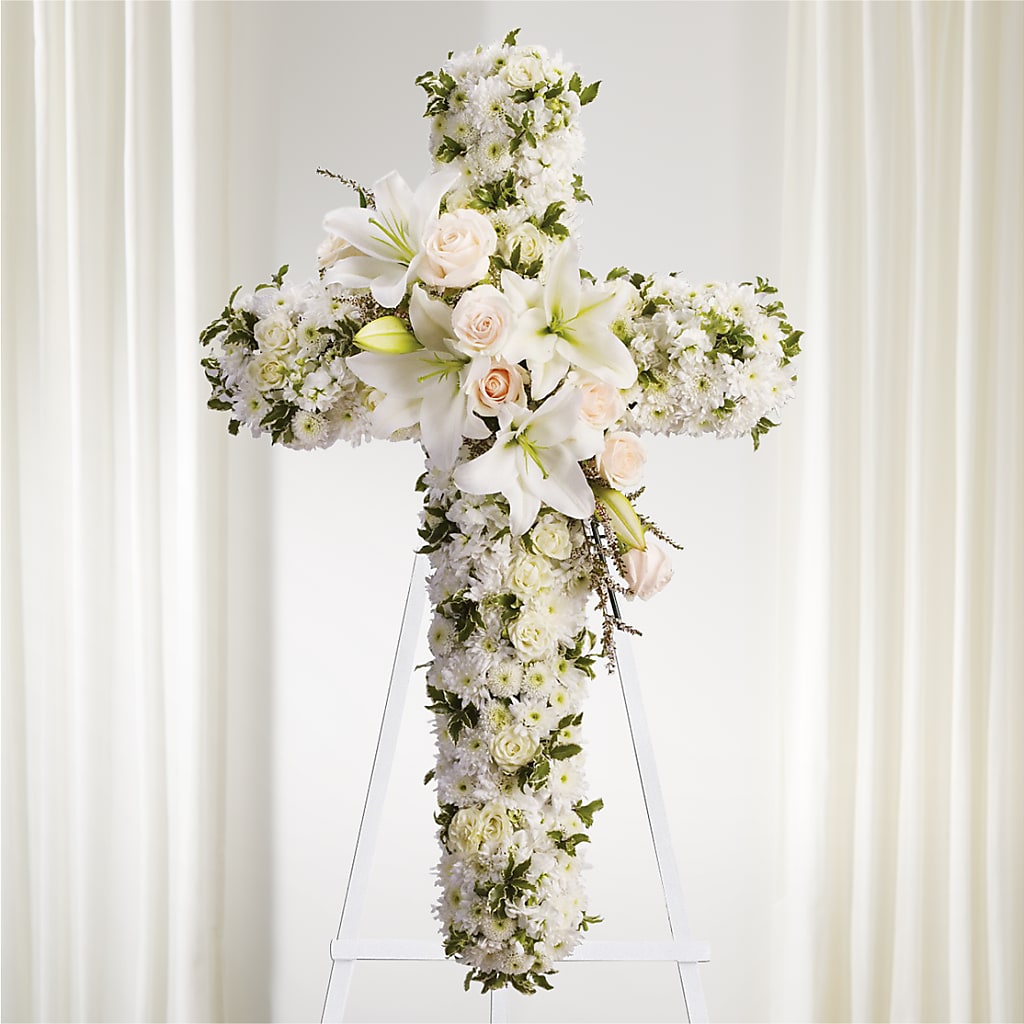 Spiritual Guidance Standing Spray – T BEARS FLORIST & GIFTS, Columbus OH