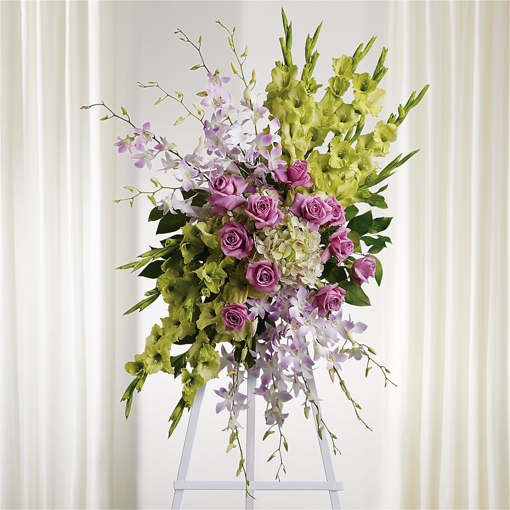 Lasting Legacy Standing Spray – T BEARS FLORIST & GIFTS, Columbus OH