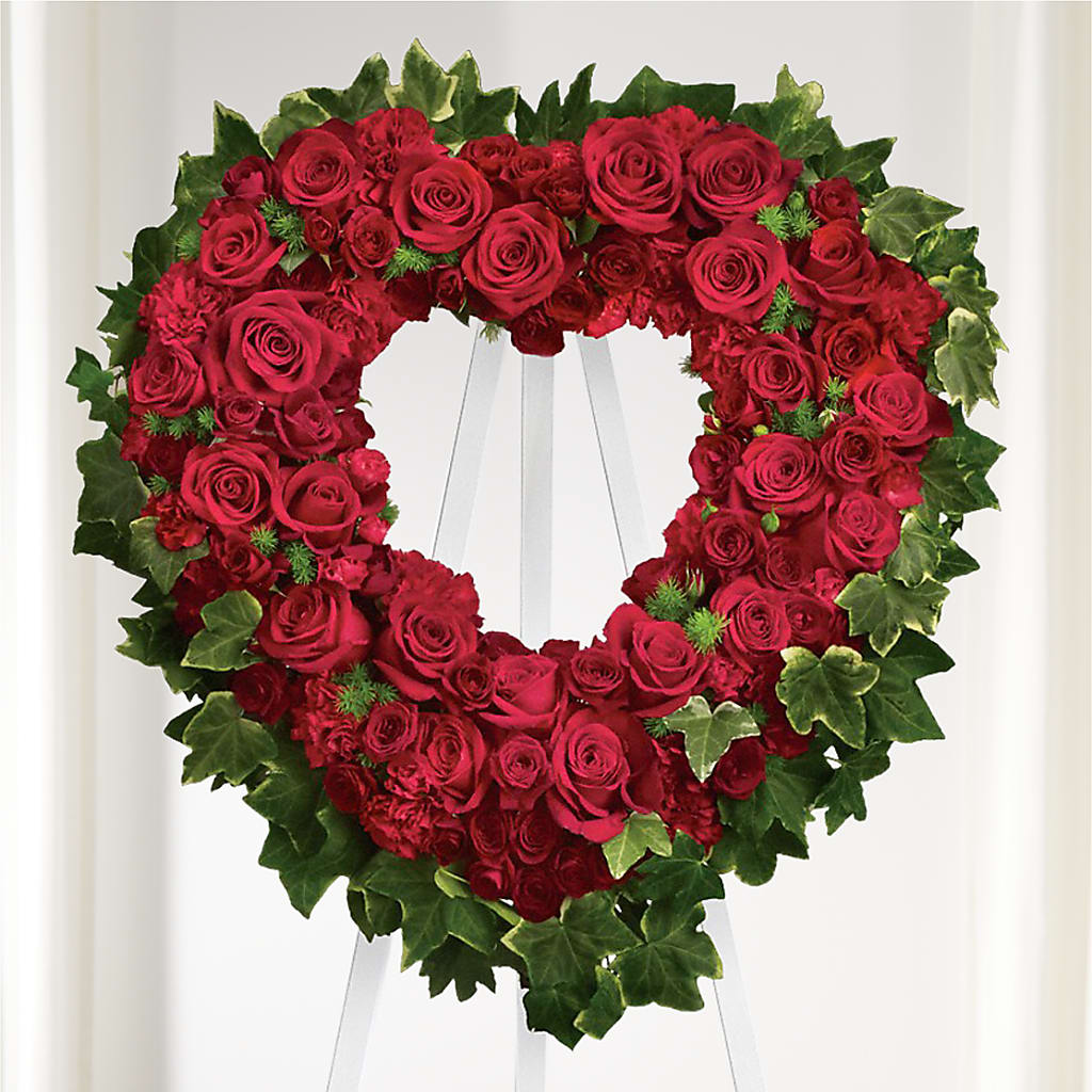 Wholehearted Standing Spray – T BEARS FLORIST & GIFTS, Columbus OH