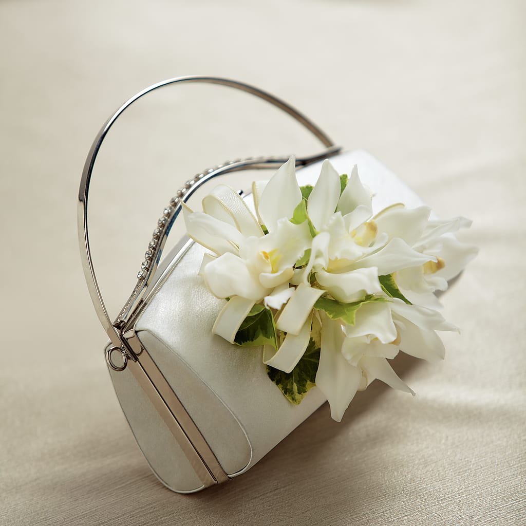 White Purse Decor – T BEARS FLORIST & GIFTS, Columbus OH