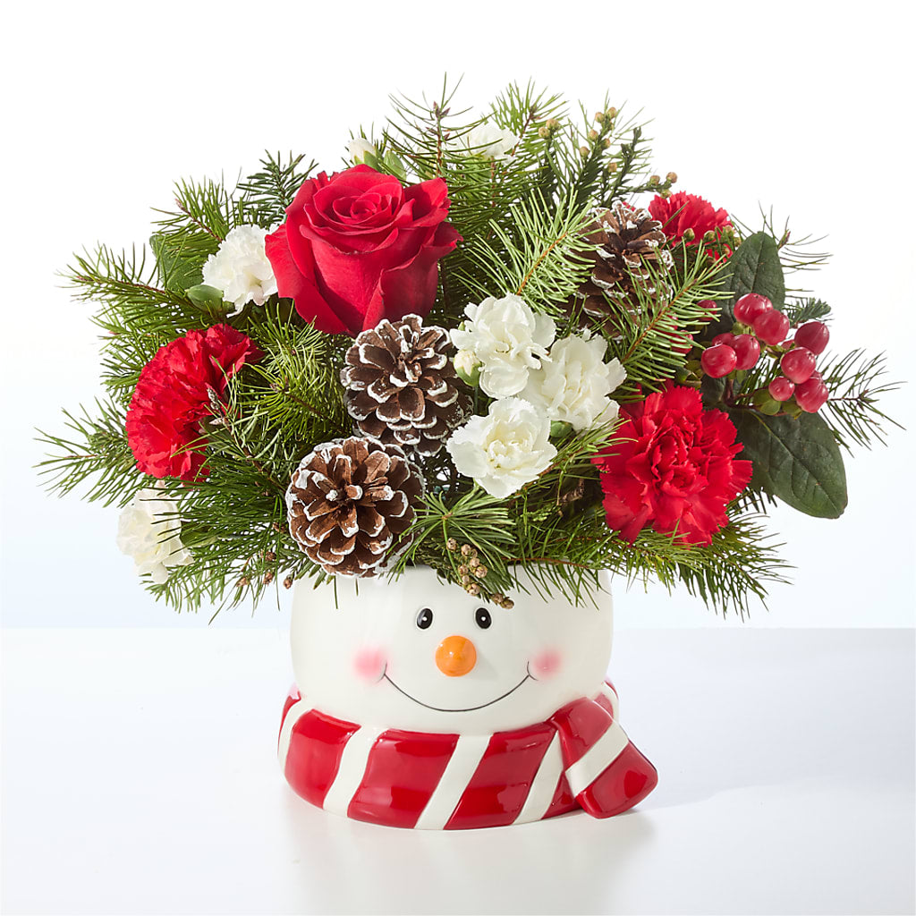 Jolly Snowman Bouquet – T BEARS FLORIST & GIFTS, Columbus OH
