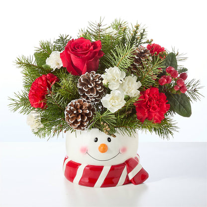 Jolly Snowman Bouquet – T BEARS FLORIST & GIFTS, Columbus OH