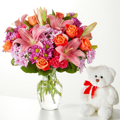 One and Only Bouquet and Bear Bundle – T BEARS FLORIST & GIFTS, Columbus OH