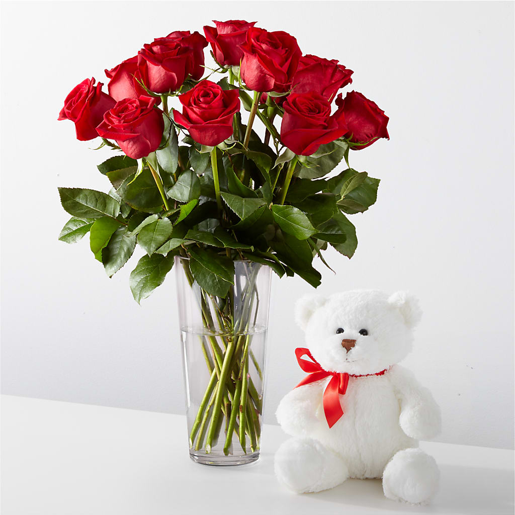 Romantic Long Stem Red Rose Bouquet Bundles – T BEARS FLORIST & GIFTS, Columbus OH