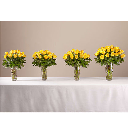 Long Stem Yellow Rose Bouquet – T BEARS FLORIST & GIFTS, Columbus OH