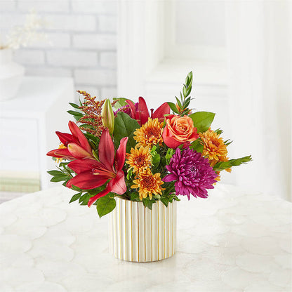 Burgundy Landscape Bouquet – T BEARS FLORIST & GIFTS, Columbus OH