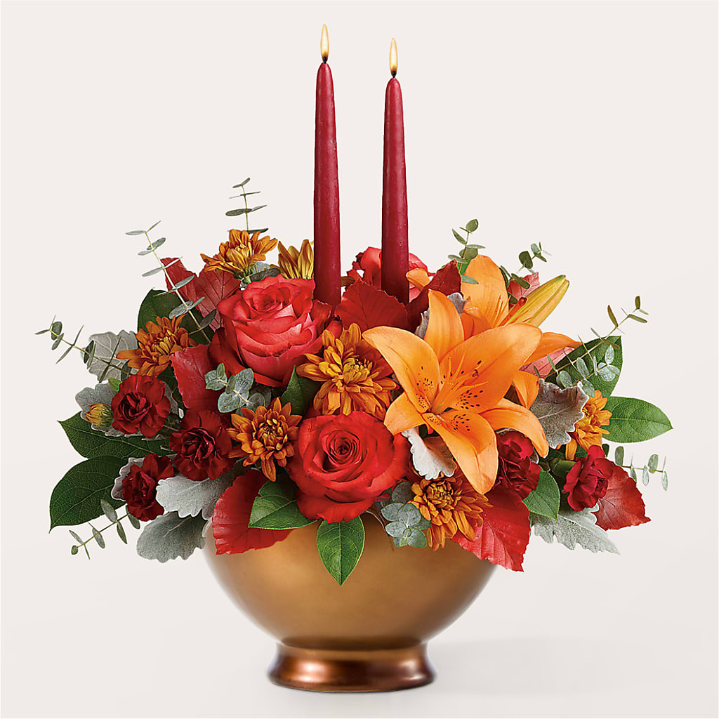 Fruits of Fall Centerpiece – T BEARS FLORIST & GIFTS, Columbus OH