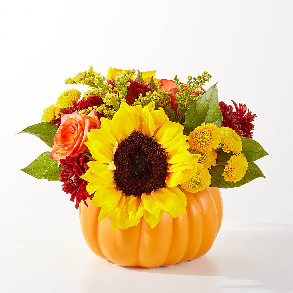 Golden Gourd Pumpkin Bouquet – T BEARS FLORIST & GIFTS, Columbus OH
