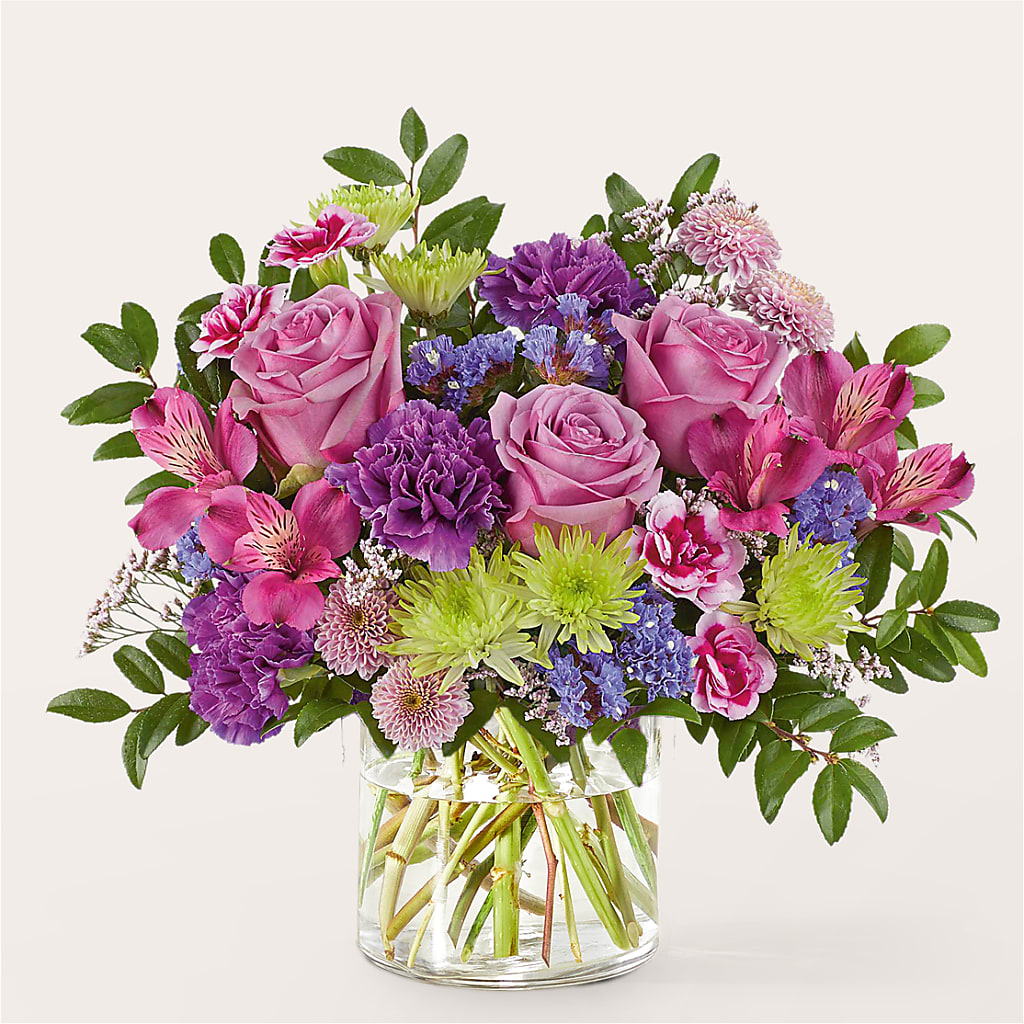 Glass Half Full Bouquet – T BEARS FLORIST & GIFTS, Columbus OH