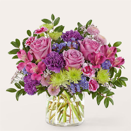 Glass Half Full Bouquet – T BEARS FLORIST & GIFTS, Columbus OH