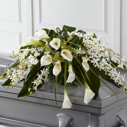 Angel Wings Casket Spray – T BEARS FLORIST & GIFTS, Columbus OH