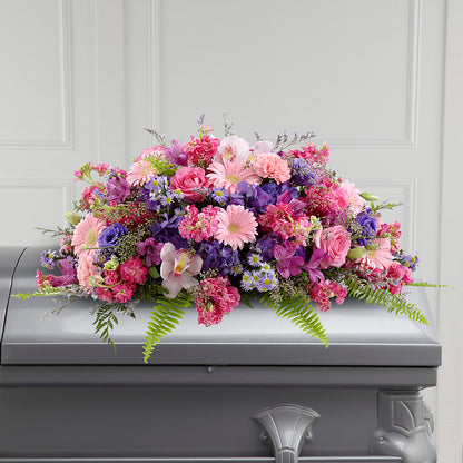 Glorious Garden Casket Spray – T BEARS FLORIST & GIFTS, Columbus OH