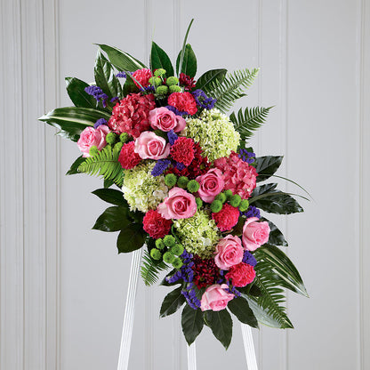 Refreshing Mix Standing Spray – T BEARS FLORIST & GIFTS, Columbus OH