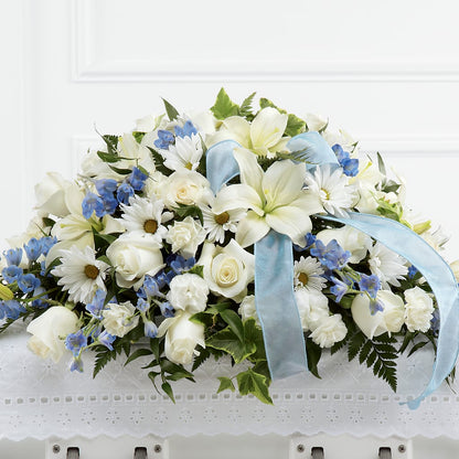 Tender Treasure Casket Spray – T BEARS FLORIST & GIFTS, Columbus OH